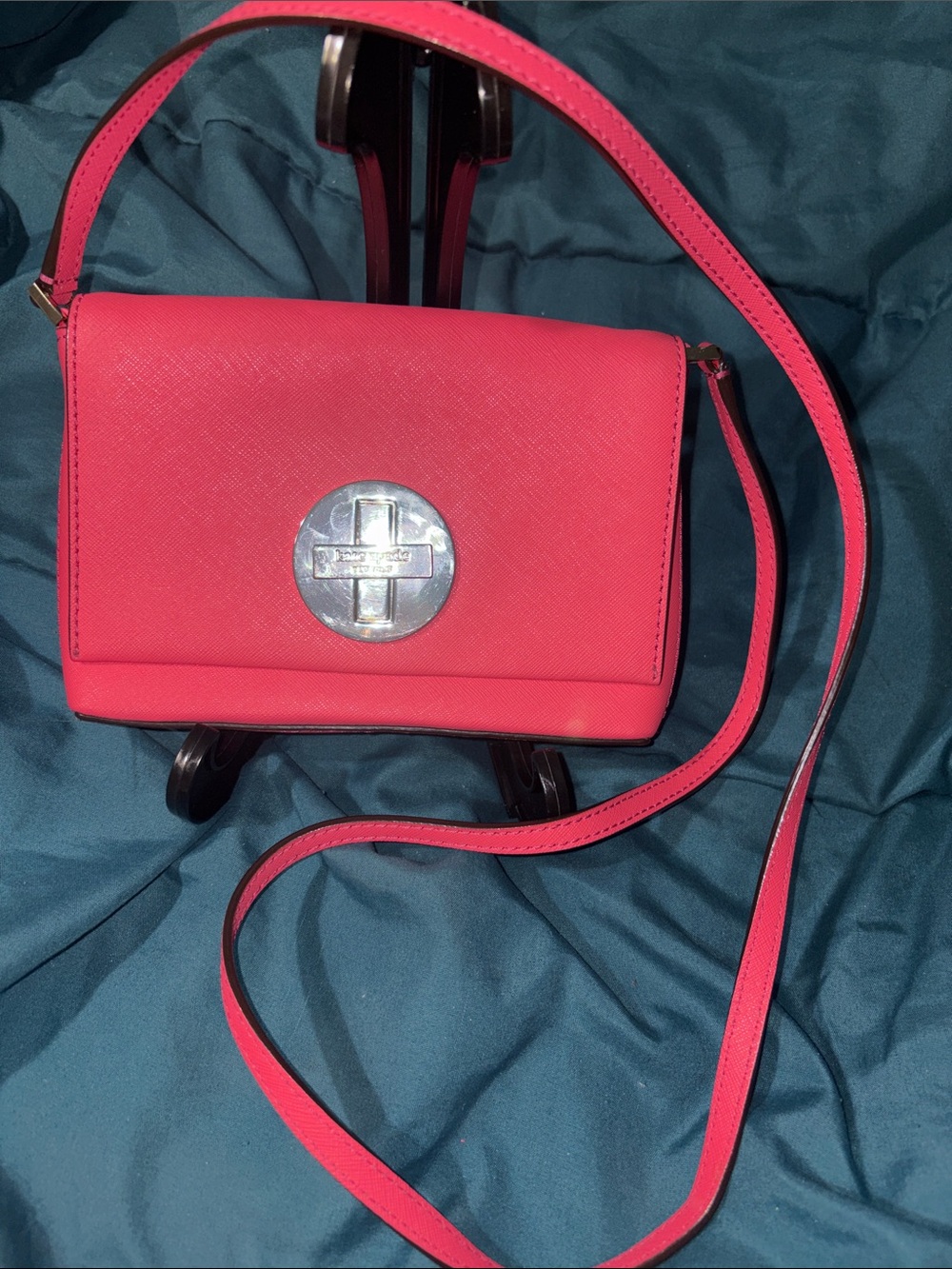 Kate Spade Sally Newbury Lane Saffiano Leather Crossbody Bag – Vibrant Pink